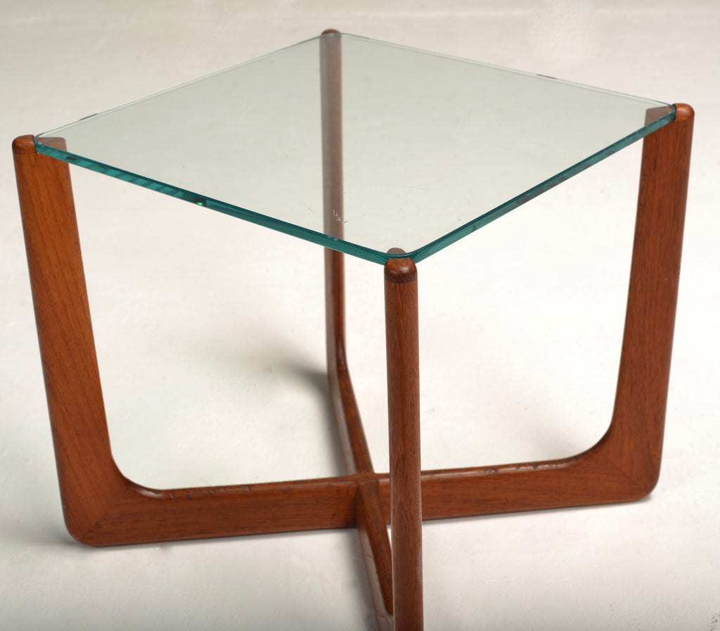Adrian Pearsall "Jacks" Walnut and Glass Side Tables for Craft Associates