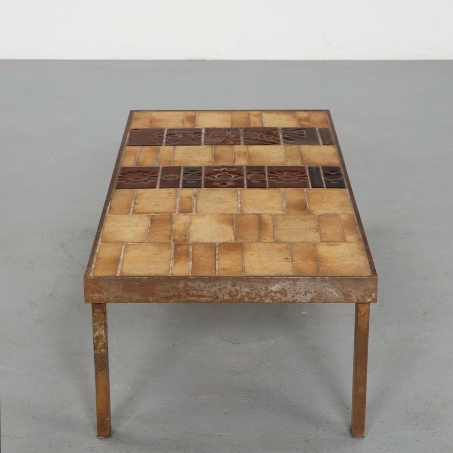 Roger Capron Garrigue polychromatic ceramic tile coffee table, circa 1960s - view 7