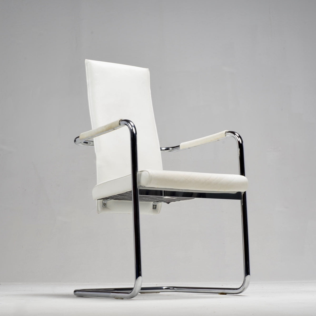 Ronald Schmitt Cantilever Dining Chairs with Arms