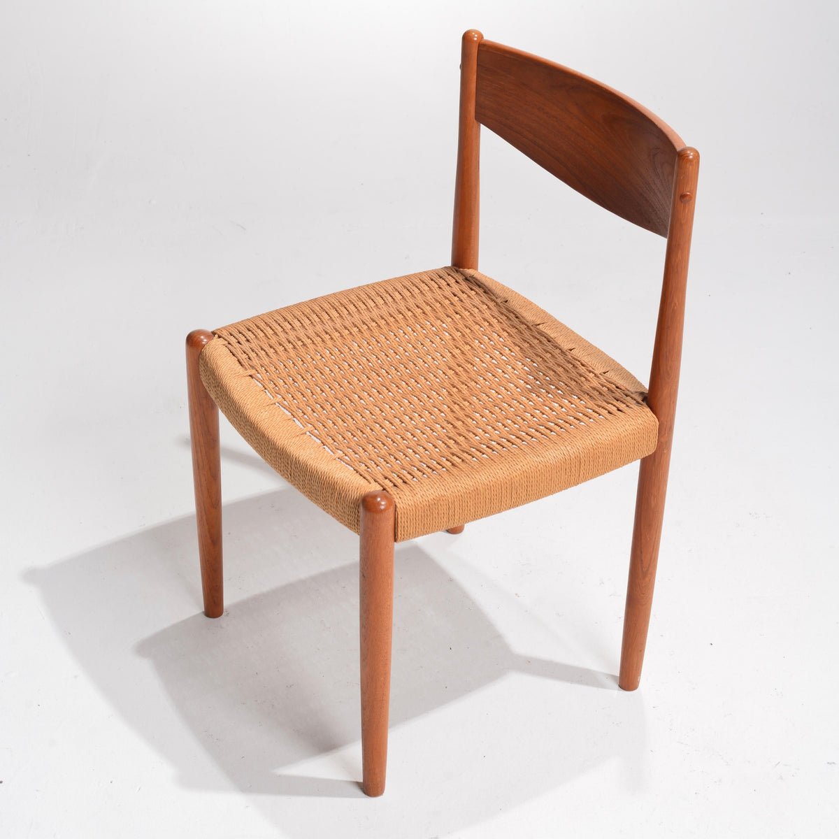 Poul Volther Frem Røjle Danish teak woven chair detail 6