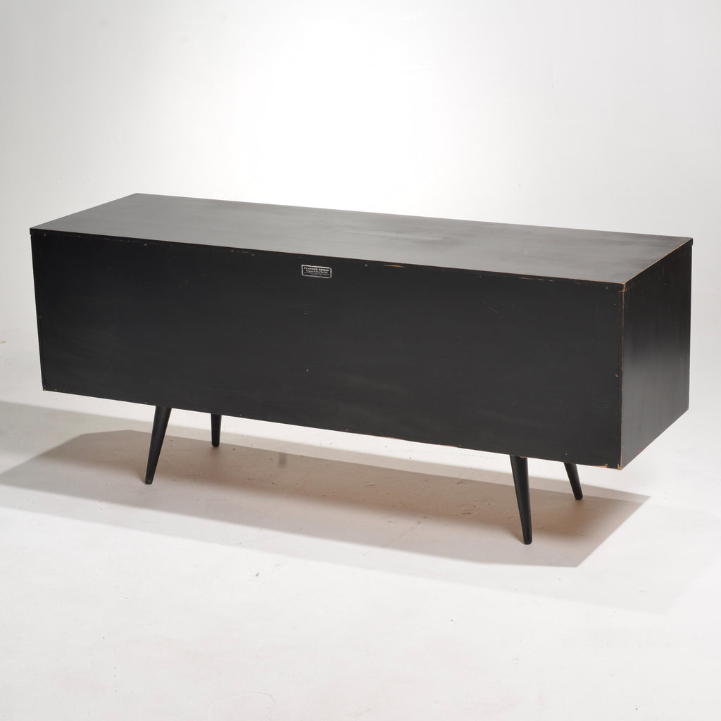 Paul McCobb Planner Group black lacquer credenza detail 16