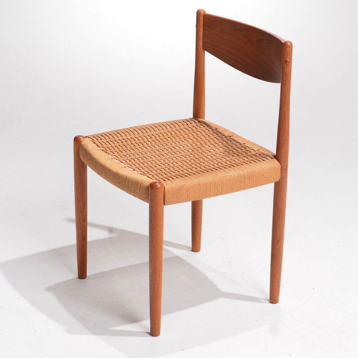 Poul Volther Frem Røjle Danish teak woven chair detail 3