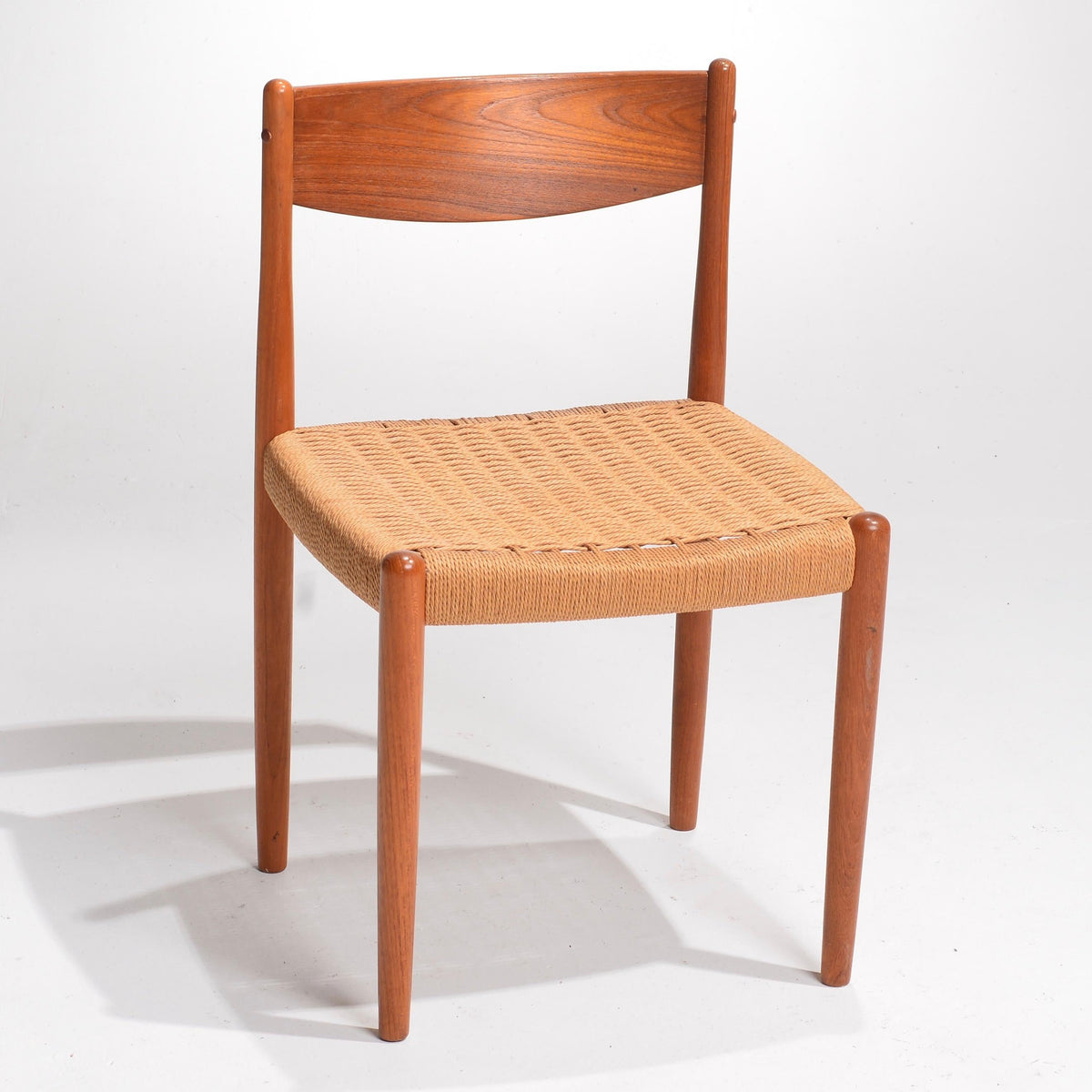 Poul Volther Frem Røjle Danish teak woven chair detail 2