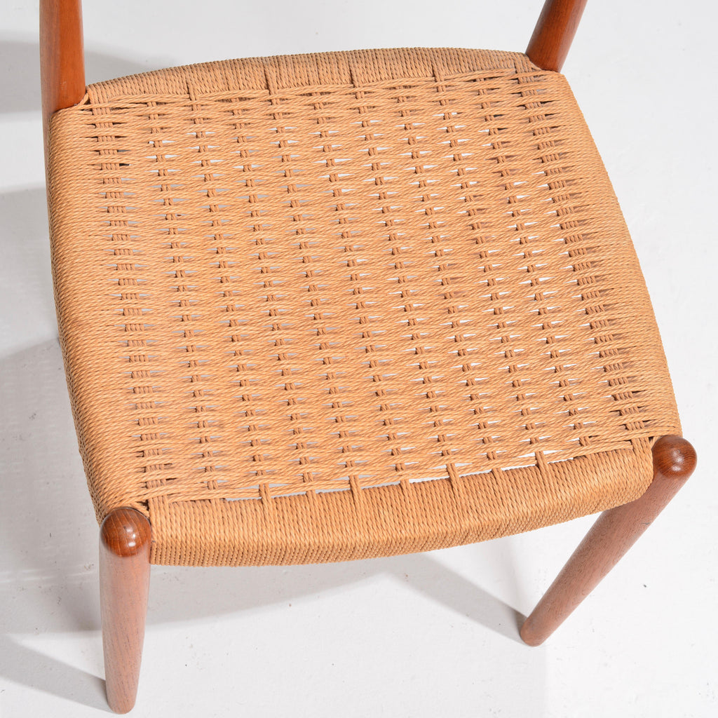 Poul Volther Frem Røjle Danish teak woven chair detail 9