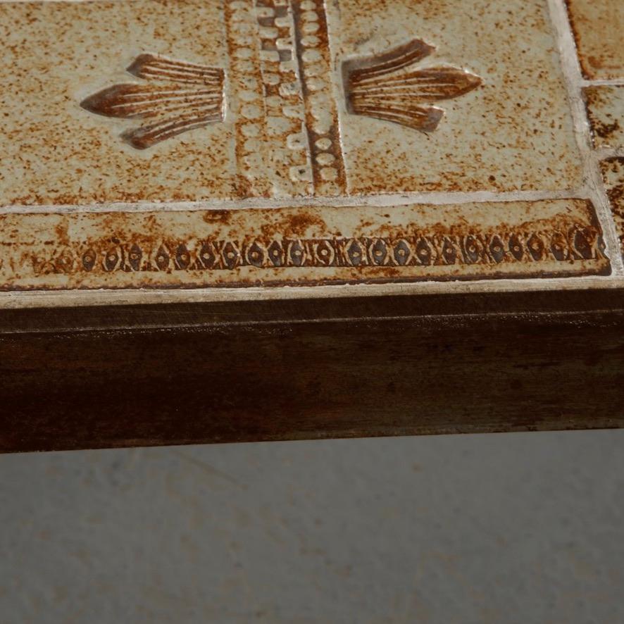 Signed Roger Capron Garrigue coffee table detail 14