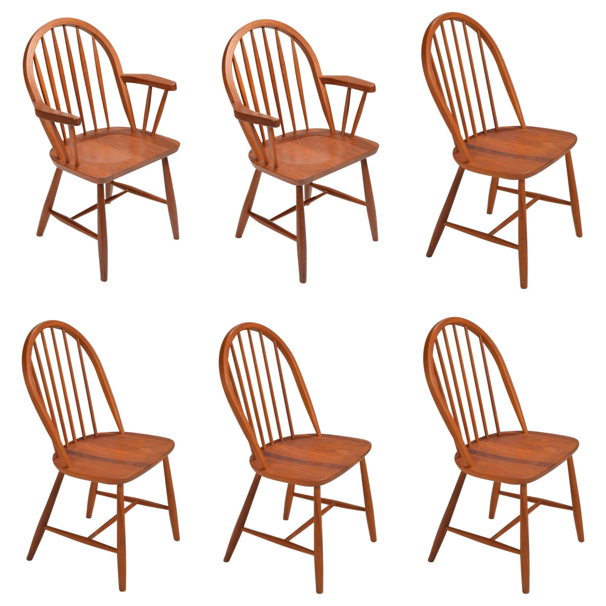 Erik Ole Jørgensen teak dining chair for Tarm Stole, Denmark, 1970 - view 1