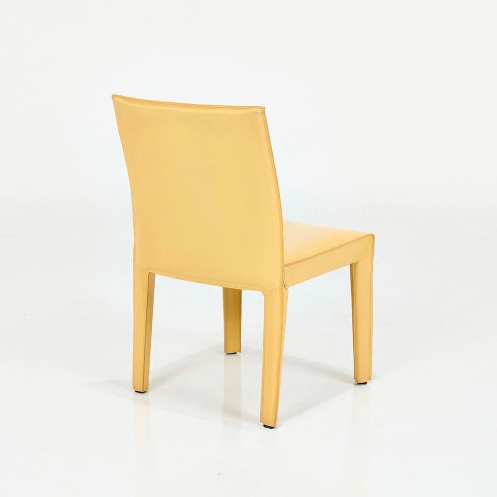 Arper Italian leather dining chair detail 3