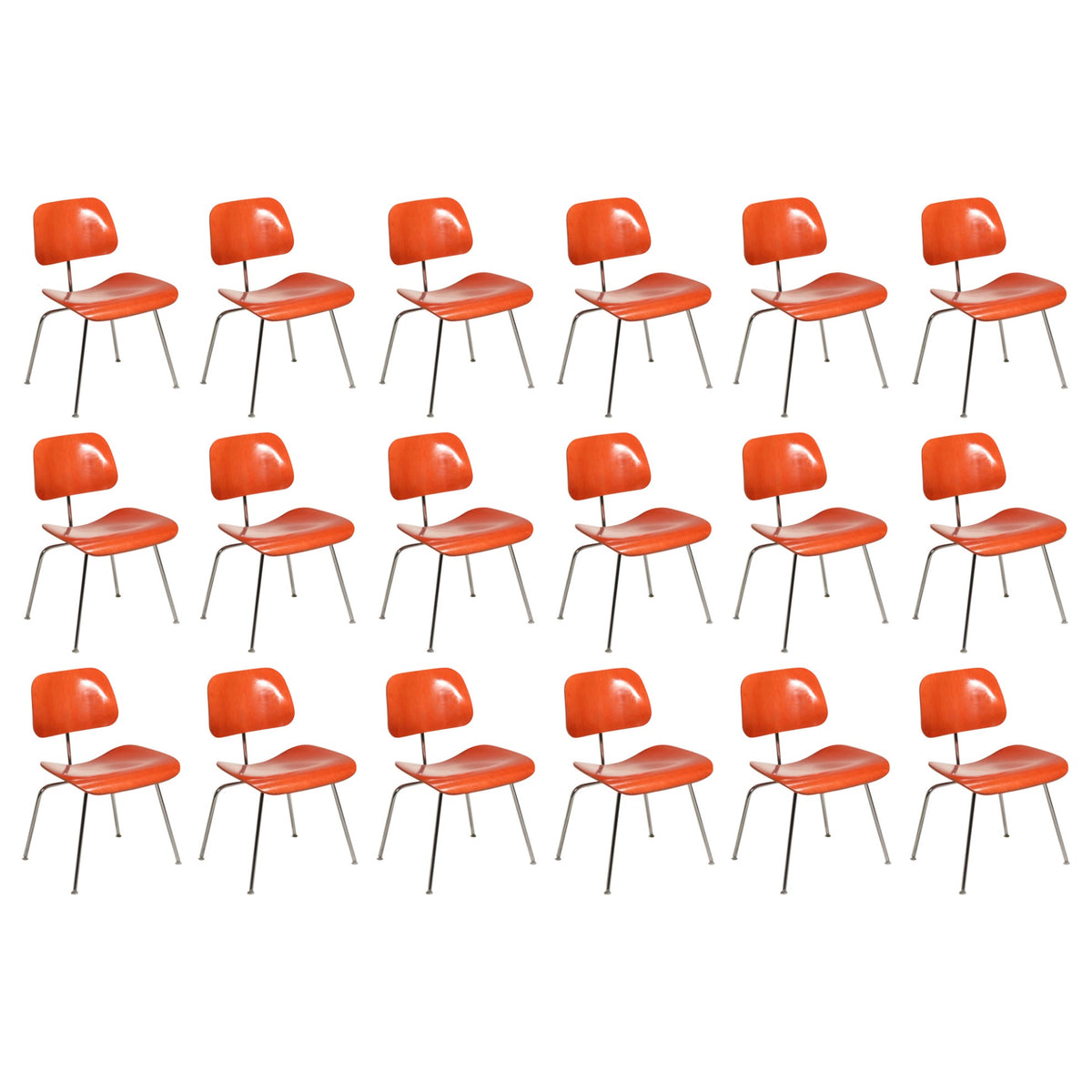 Charles and Ray Eames DCM molded plywood chair for Herman Miller, 1970 - view 1