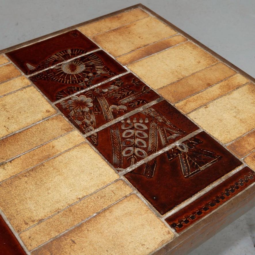 Roger Capron Garrigue polychromatic ceramic tile coffee table, circa 1960s - view 10
