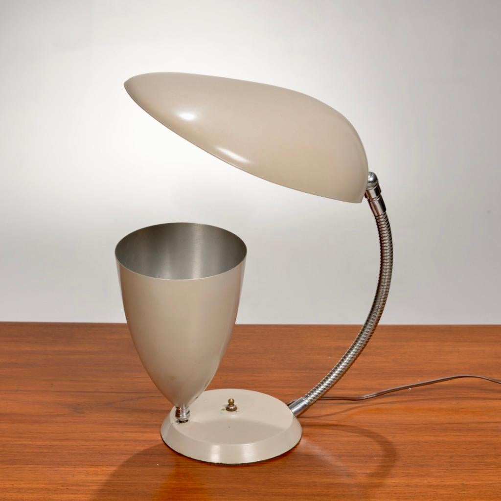 Rare Cobra Table Lamp by Greta Magnusson Grossman for Ralph O. Smith - image 19
