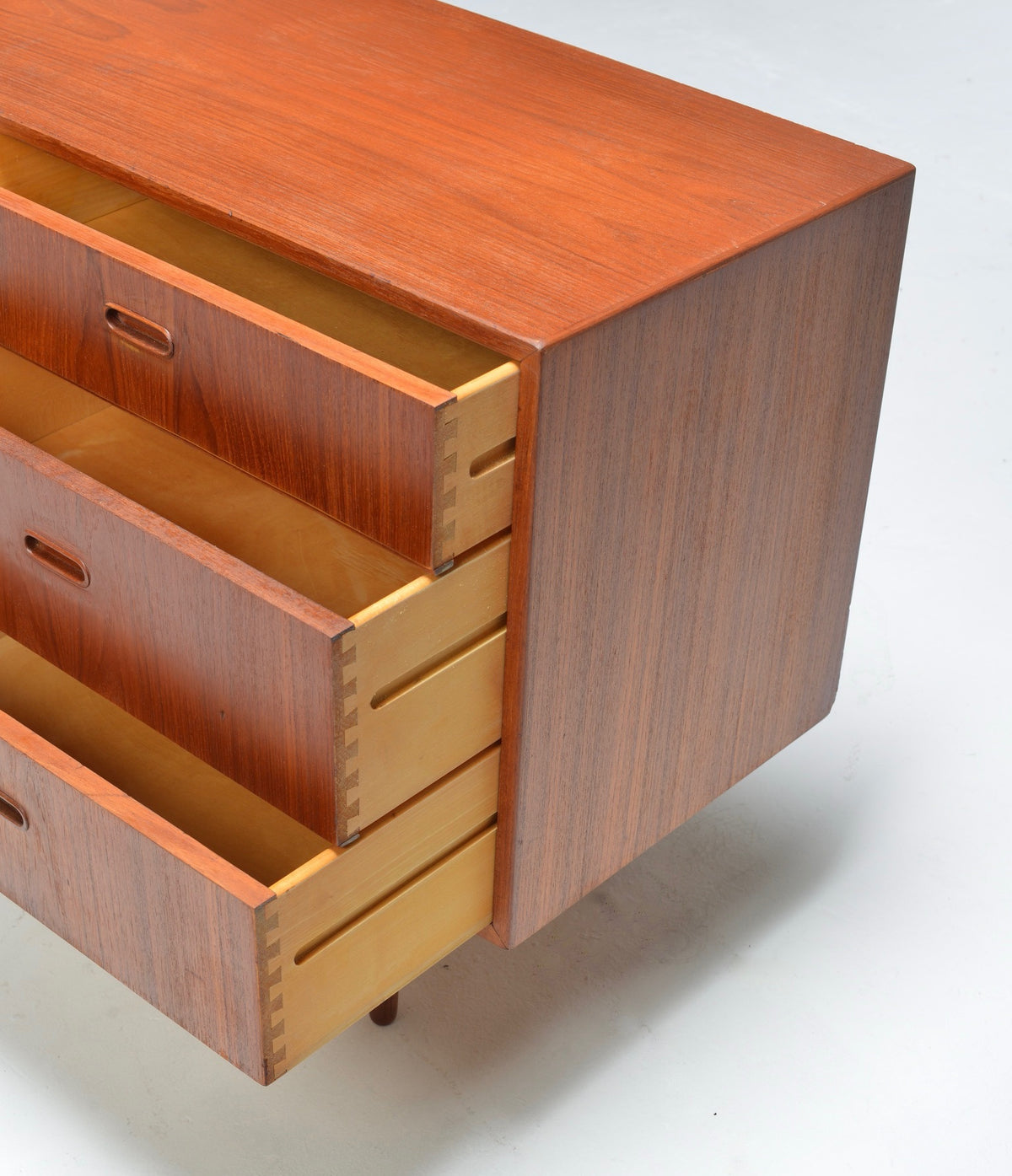 Arne Vodder for Falster Danish Modern Nine Drawer Teak Long Dresser or Credenza
