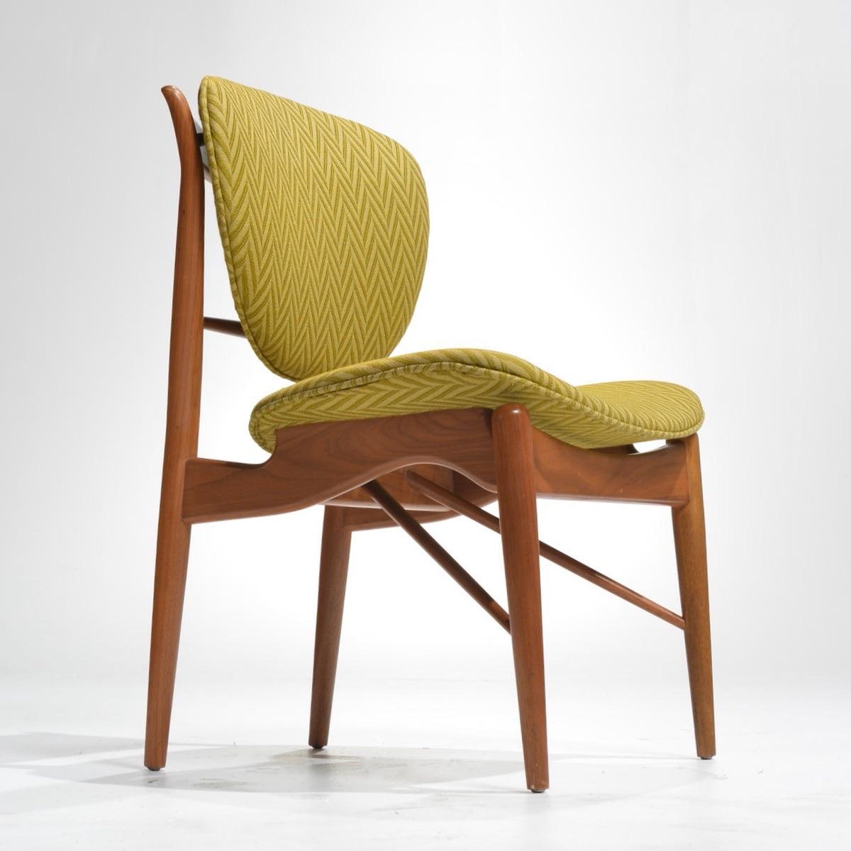 Finn Juhl Model 51 Baker walnut dining chair detail 3