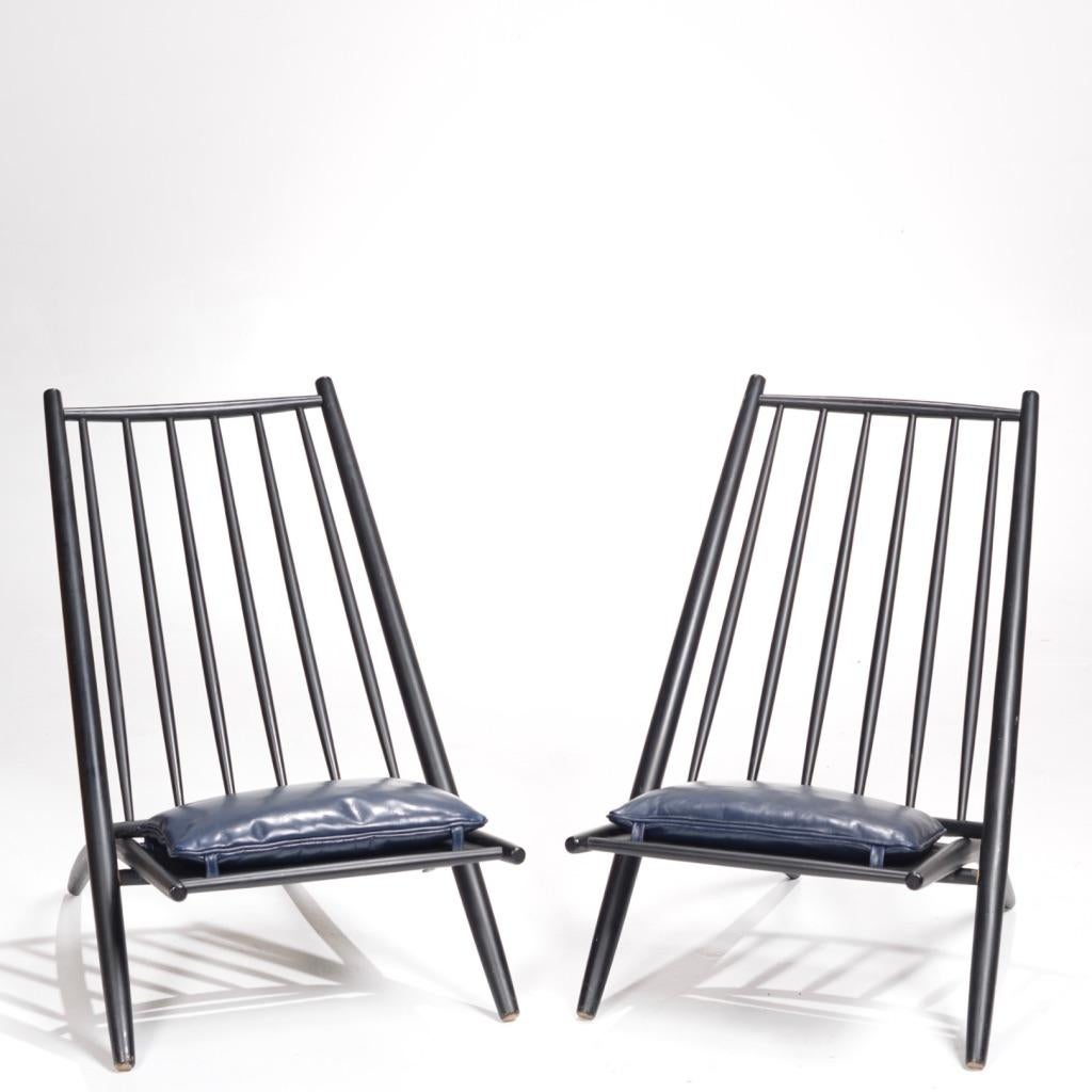 Ilmari Tapiovaara Congo black lacquer lounge chair detail 7