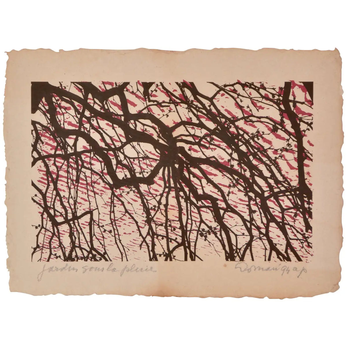 Jan Loman Lithograph, Artist Proof, 1994