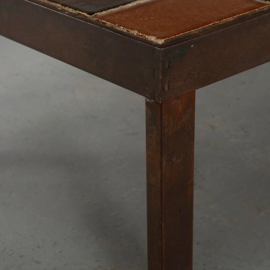 Signed Roger Capron Garrigue coffee table with peripheral botanical tile border, circa 1960 - view 14