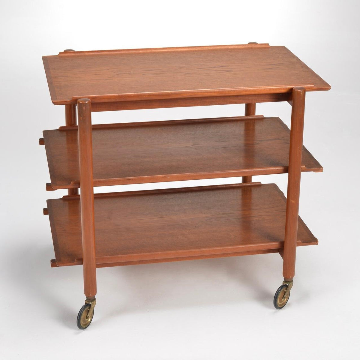 Poul Hundevad Danish teak extendable bar cart circa 1960 - view 2