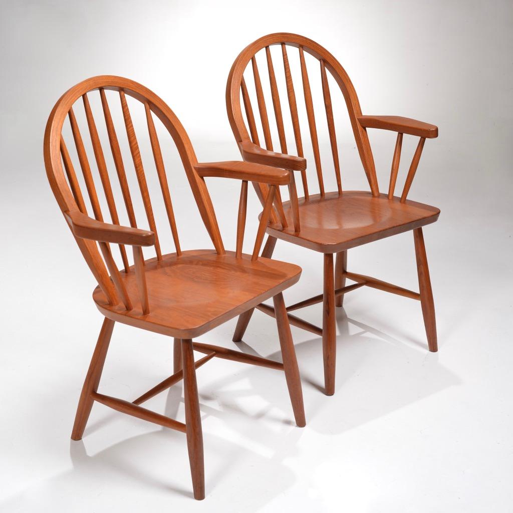Erik Ole Jørgensen teak dining chair for Tarm Stole, Denmark, 1970 - view 3
