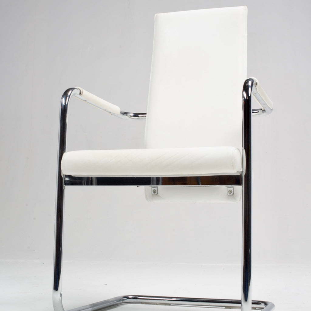 Ronald Schmitt Cantilever Dining Chairs with Arms