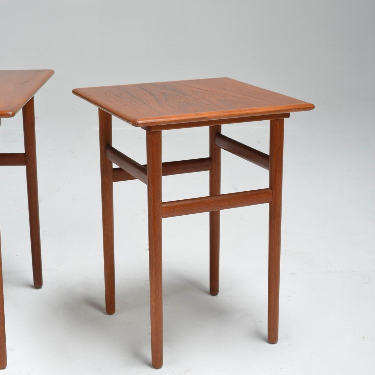 Danish Mid-Century Modern Nesting Teak Tables, Set of 3