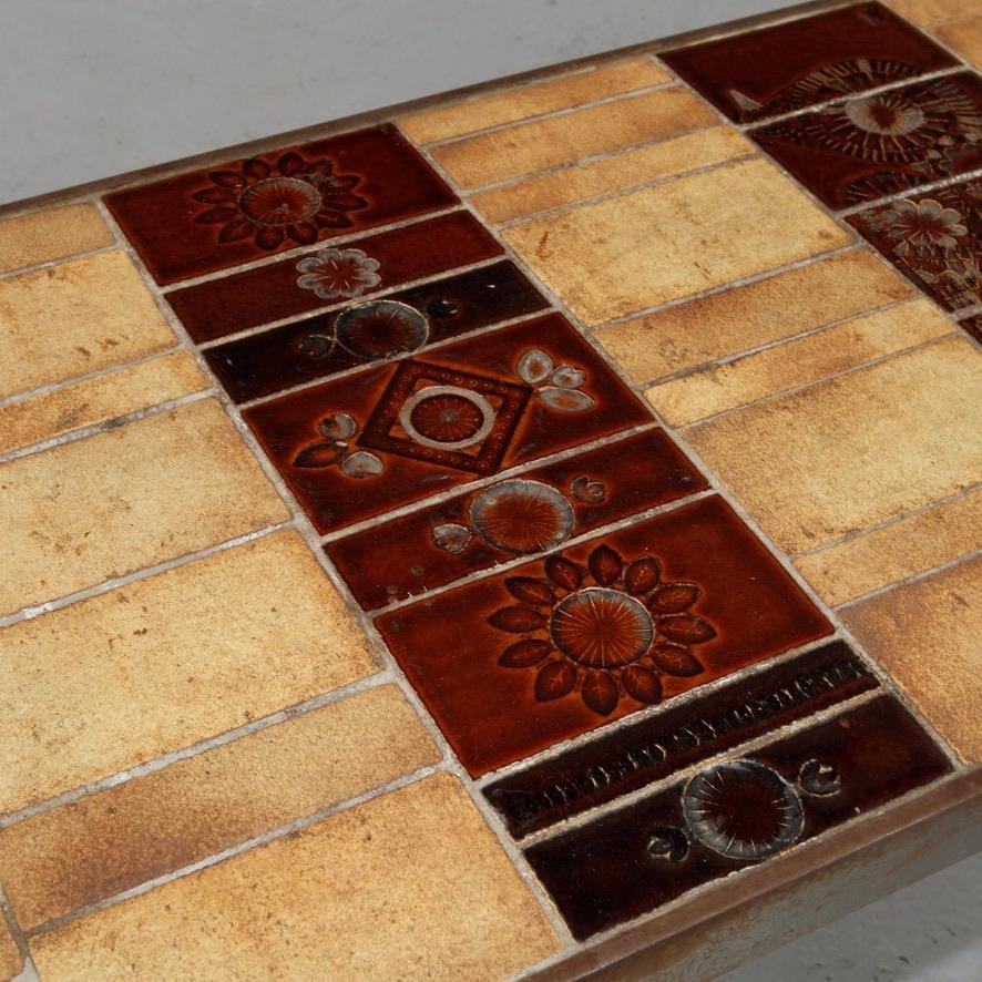 Roger Capron Garrigue polychromatic ceramic tile coffee table, circa 1960s - view 11