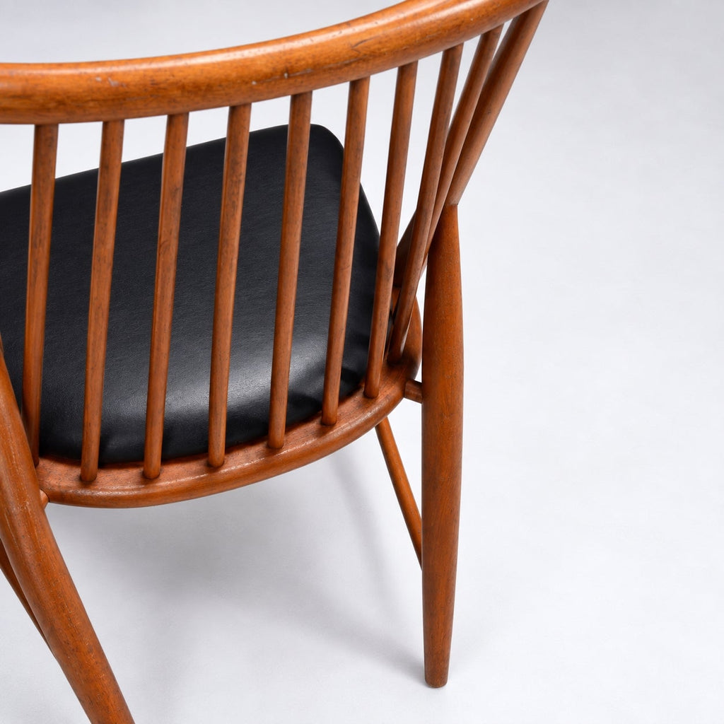 "Flamingo" Spindle Back Chair by Thea Leonard for Nässjö Stolfabrik, c. 1950's - detail 7