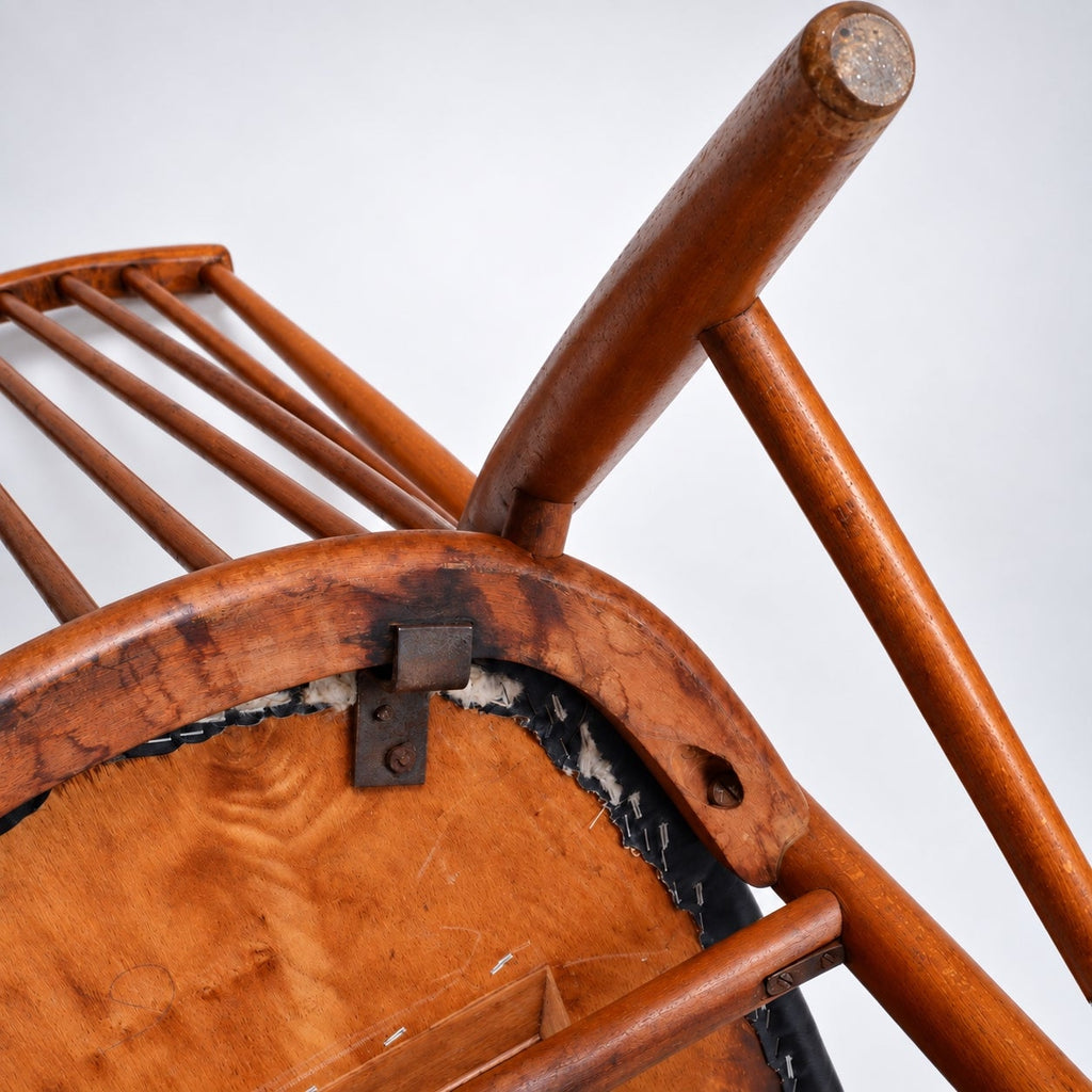 "Flamingo" Spindle Back Chair by Thea Leonard for Nässjö Stolfabrik, c. 1950's - detail 9