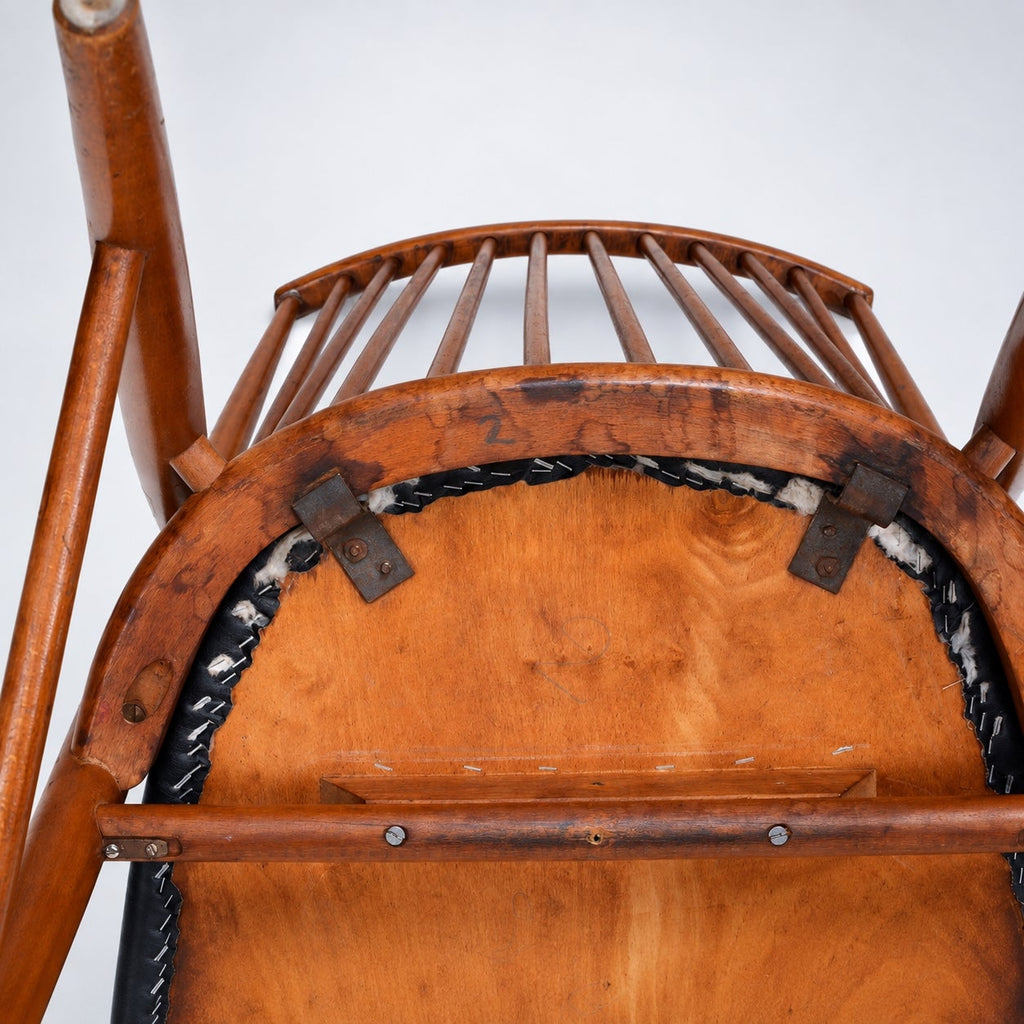 "Flamingo" Spindle Back Chair by Thea Leonard for Nässjö Stolfabrik, c. 1950's - detail 10