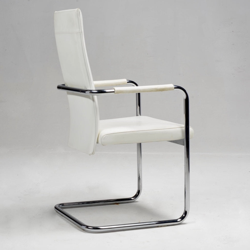 Ronald Schmitt Cantilever Dining Chairs with Arms