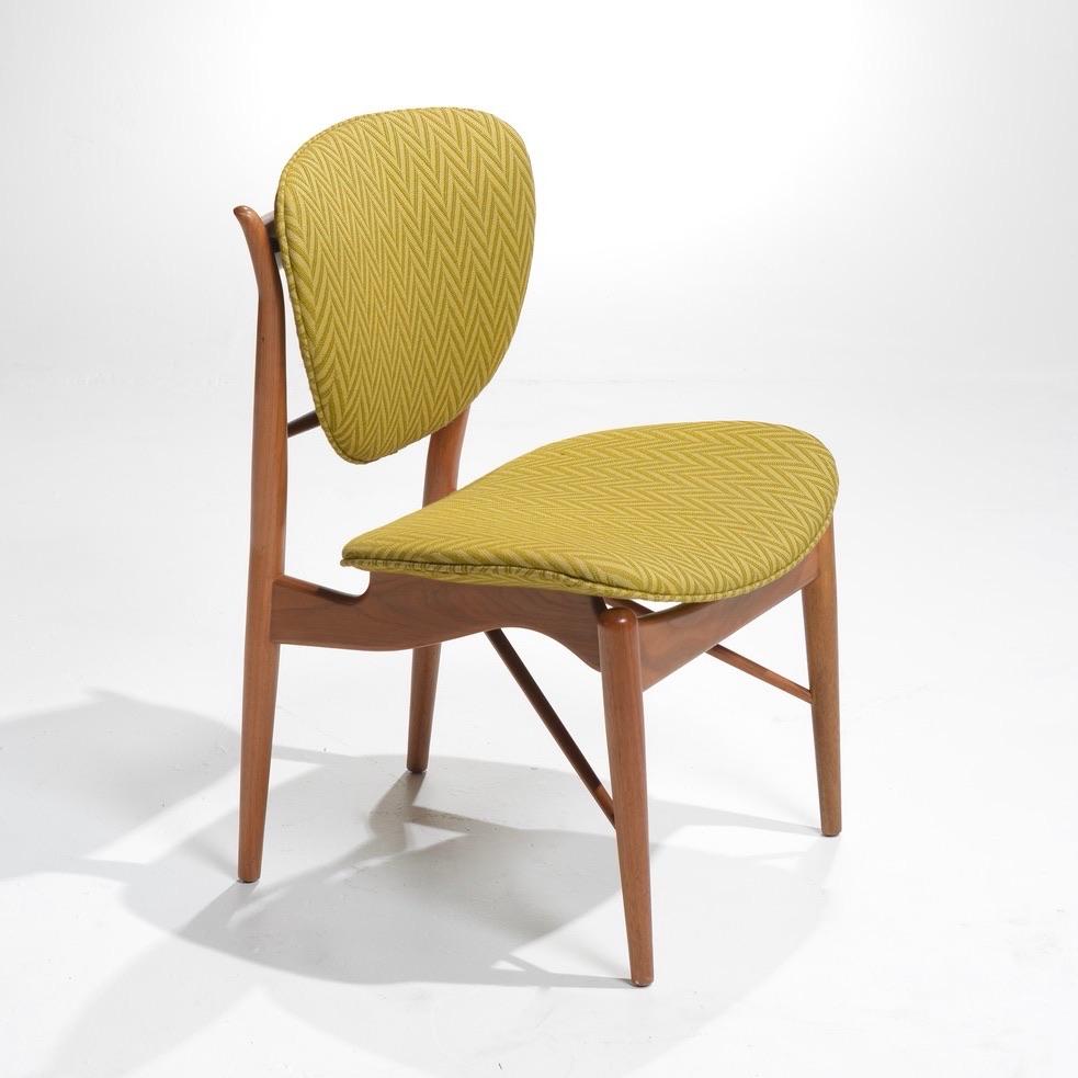 Finn Juhl Model 51 Baker walnut dining chair detail 2