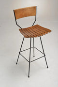 Arthur Umanoff for Raymor Iron Swivel Bar Stool