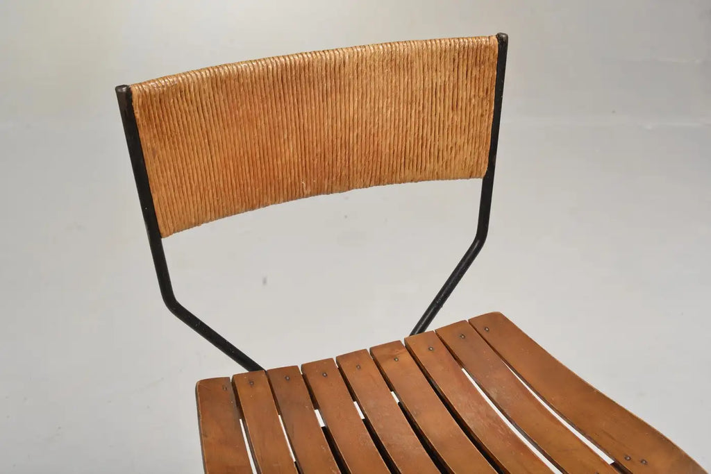 Arthur Umanoff for Raymor Iron Swivel Bar Stool