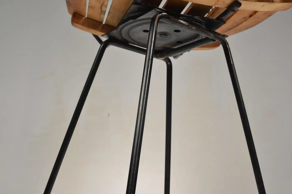 Arthur Umanoff for Raymor Iron Swivel Bar Stool