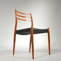 Niels Otto Møller Model 78 teak dining chair detail 2