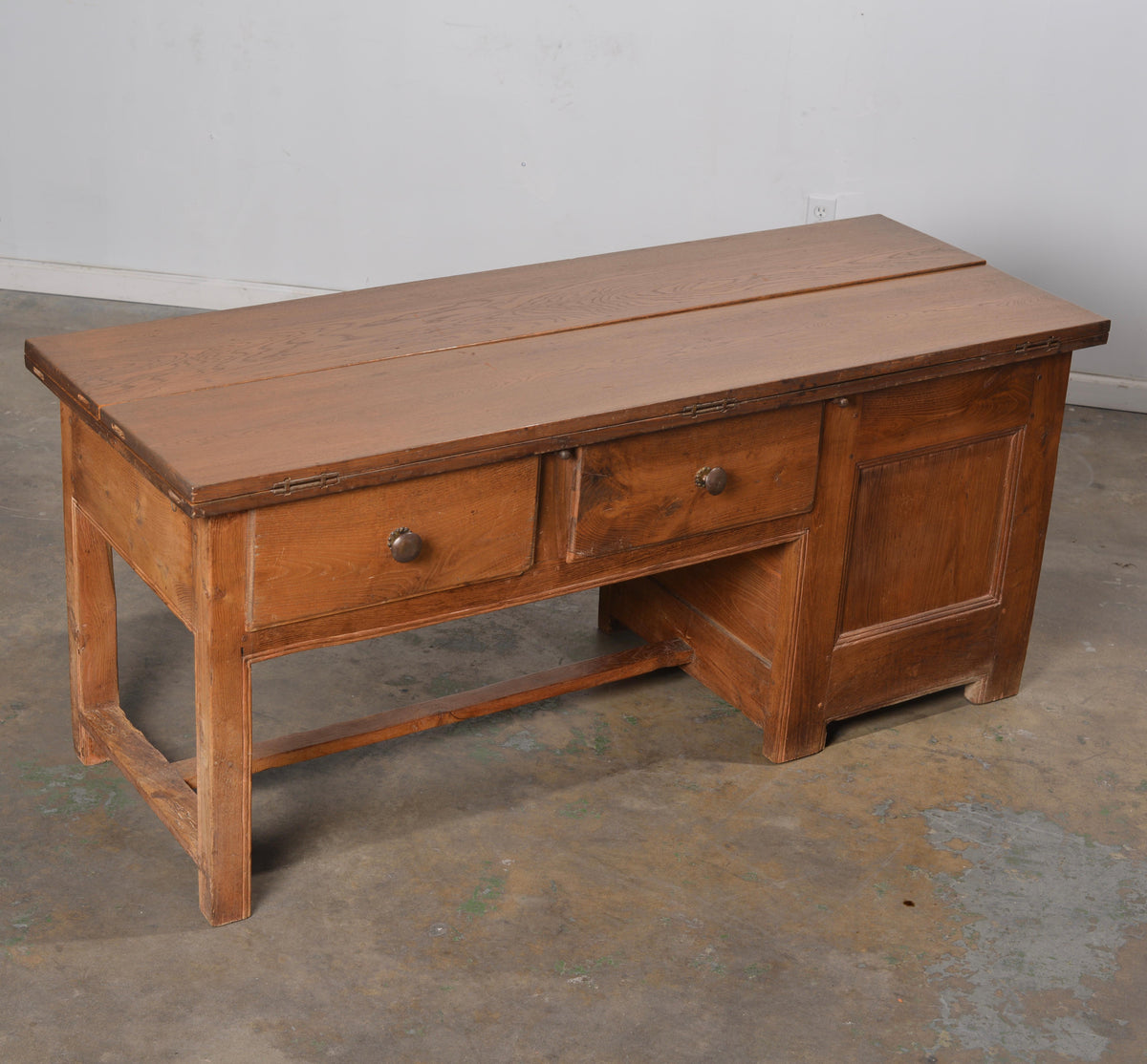 Erik Bolin Swedish walnut folding farm work table detail 3