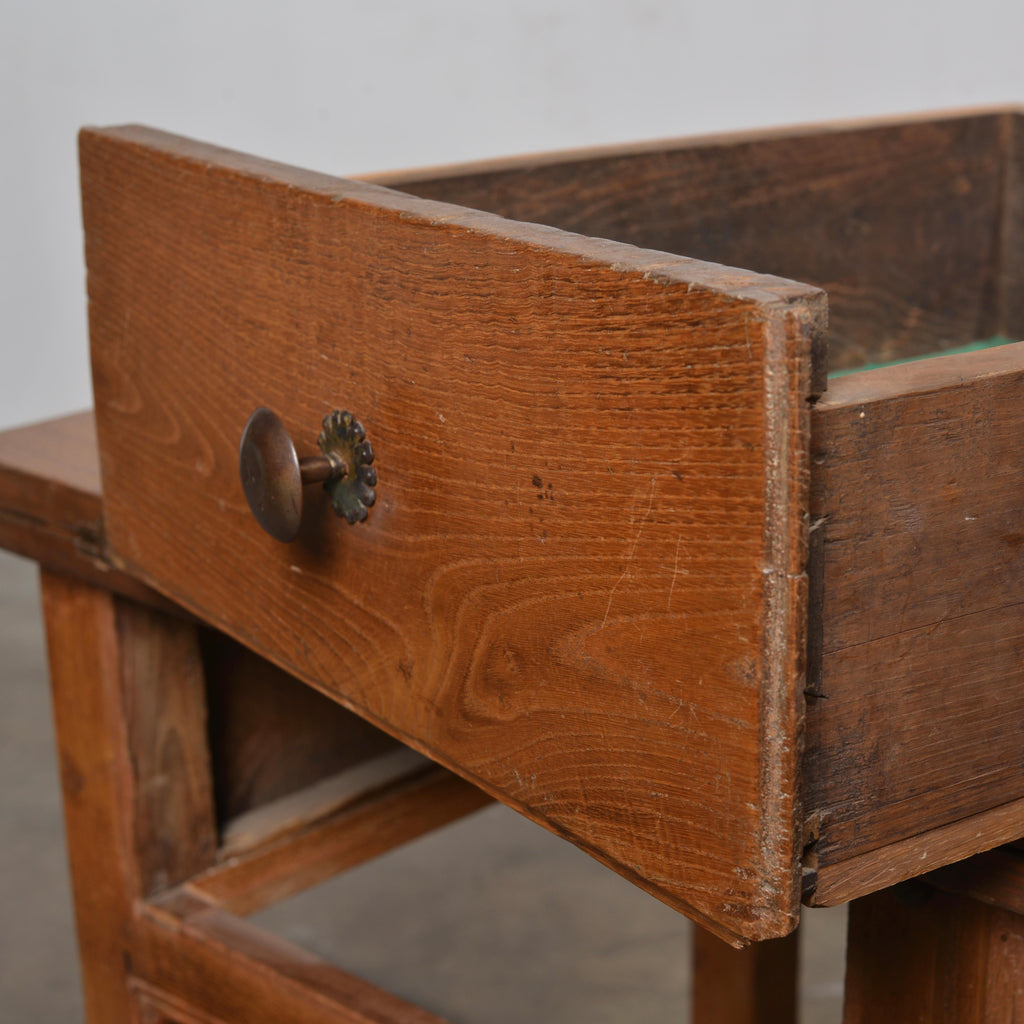 Erik Bolin Swedish walnut folding farm work table detail 17