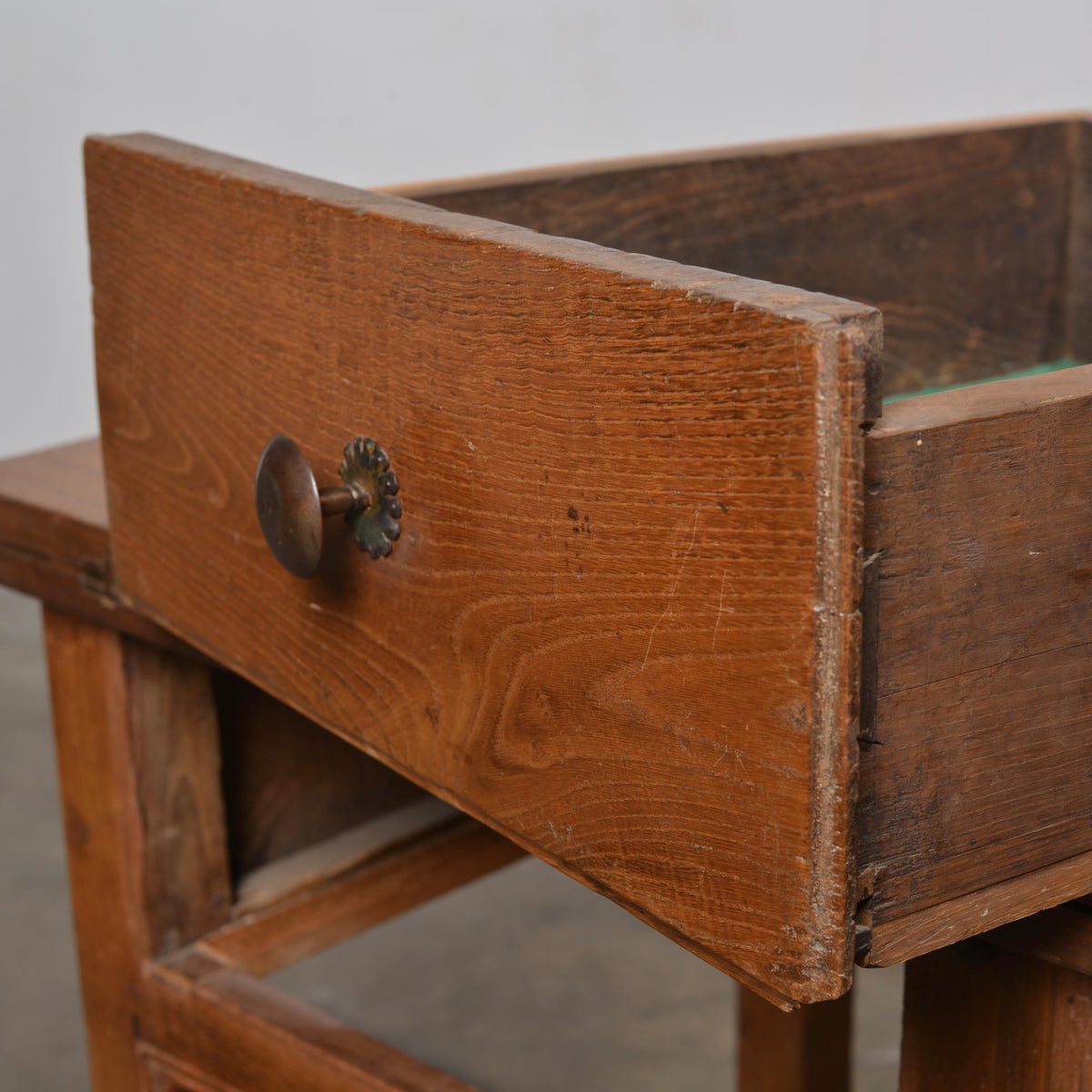 Erik Bolin Swedish walnut folding farm work table detail 17