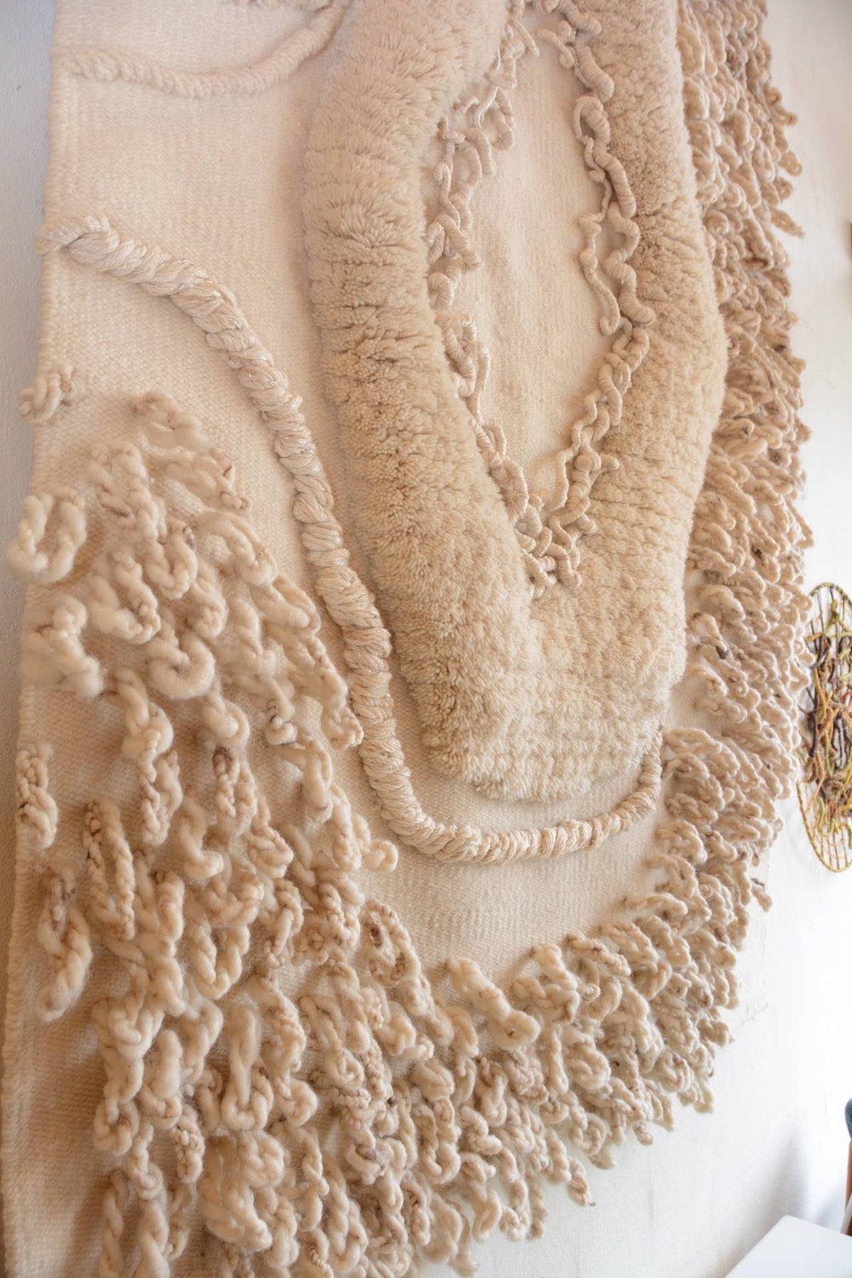 Enormous White Wool Fiber Art from Robert Kidd Studios, circa 1975 - image 5