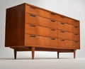 Ib Kofod-Larsen Long 8-Drawer Dresser in Teak for J. Clausen & Son