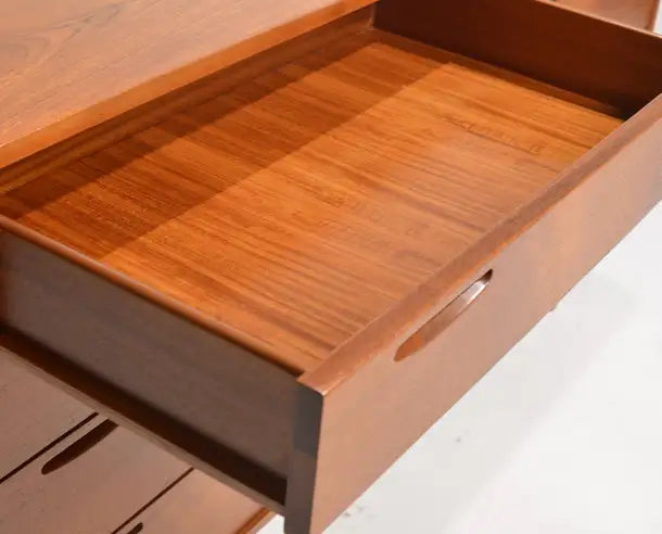 Ib Kofod-Larsen Long 8-Drawer Dresser in Teak for J. Clausen & Son