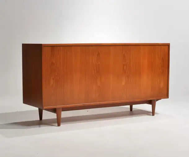 Ib Kofod-Larsen Long 8-Drawer Dresser in Teak for J. Clausen & Son