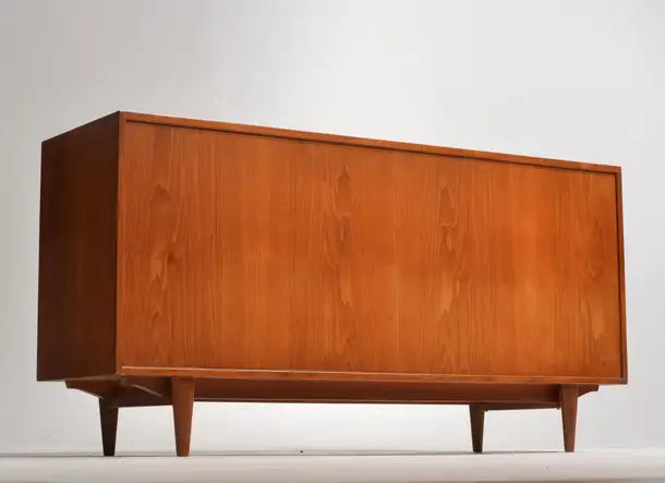 Ib Kofod-Larsen Long 8-Drawer Dresser in Teak for J. Clausen & Son