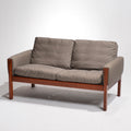 Hans Wegner Arne Poulsen AP62 teak loveseat detail 2