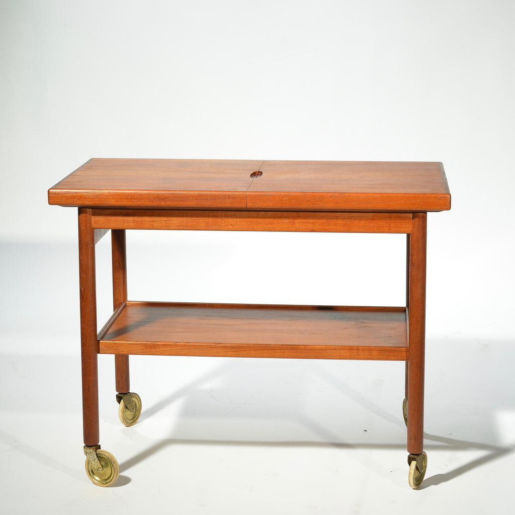 Kurt Østervig expanding teak serving cart for Jason Møbler detail 3