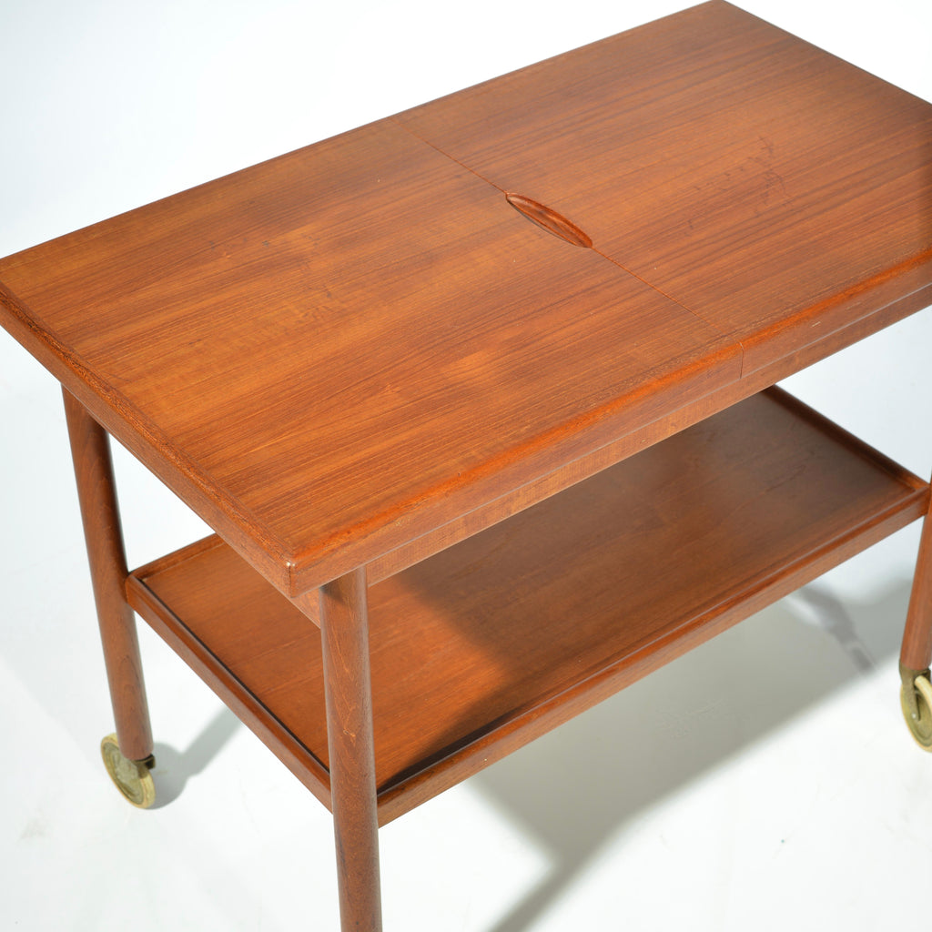 Kurt Østervig expanding teak serving cart for Jason Møbler detail 6