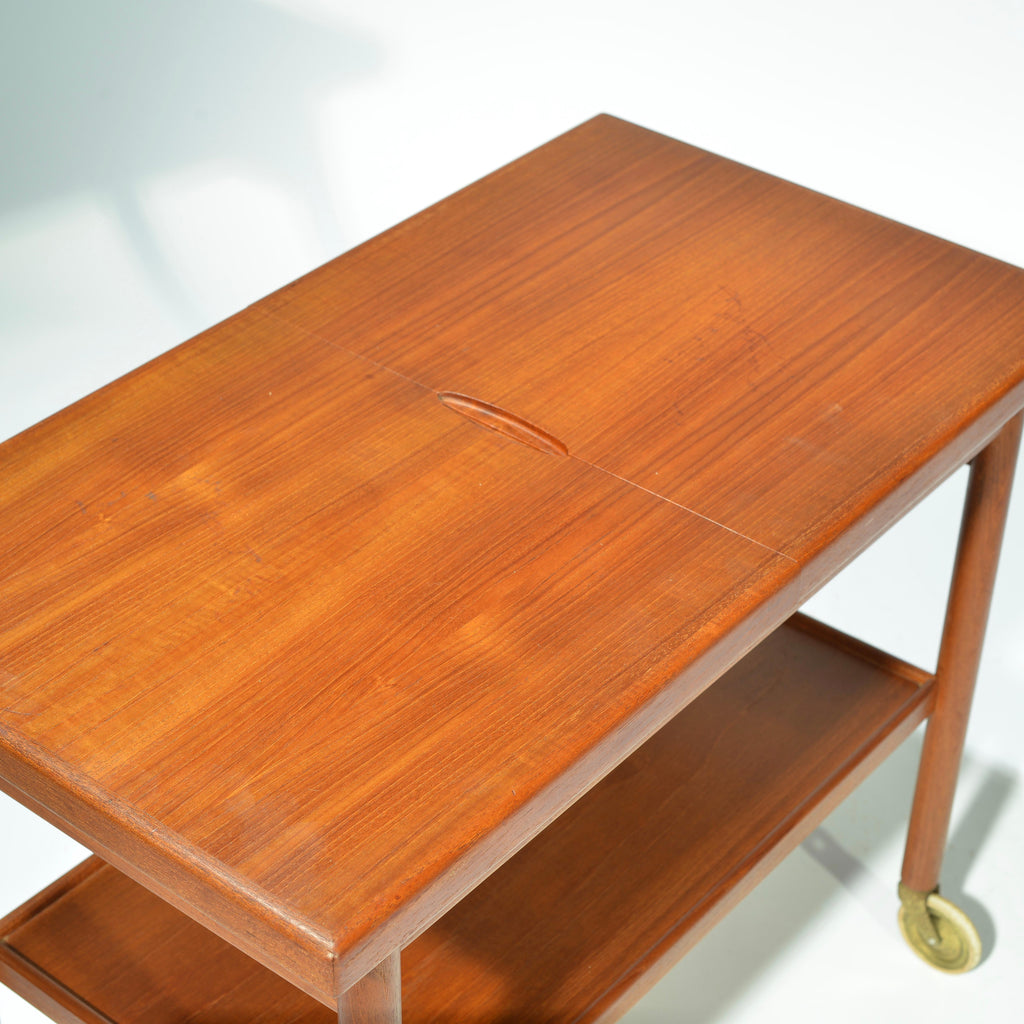 Kurt Østervig expanding teak serving cart for Jason Møbler detail 10