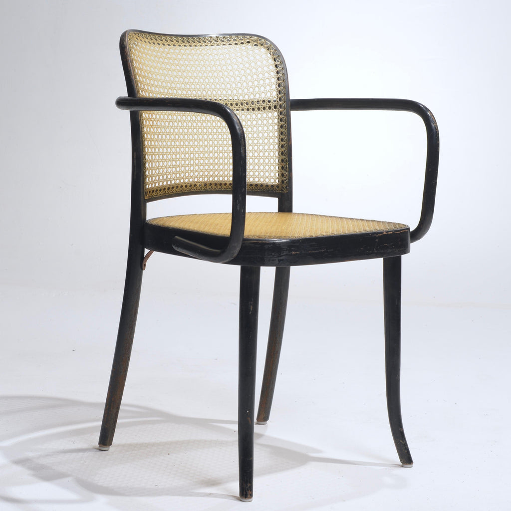 Josef Hoffmann Prague Model 811 black bentwood chair detail 11