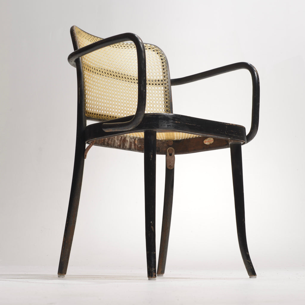 Josef Hoffmann Prague Model 811 black bentwood chair detail 4