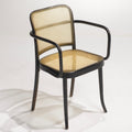 Josef Hoffmann Prague Model 811 black bentwood chair detail 3