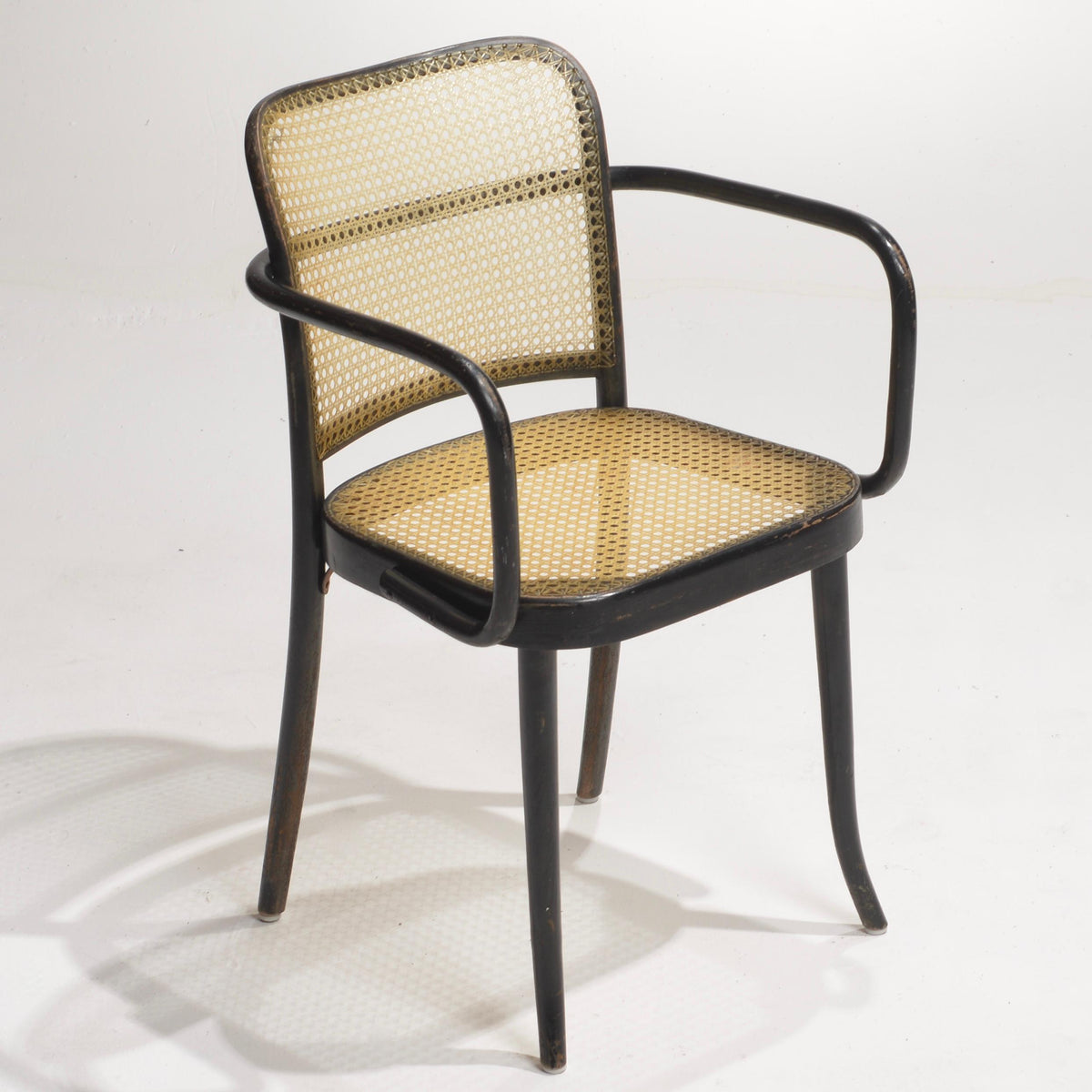 Josef Hoffmann Prague Model 811 black bentwood chair detail 3