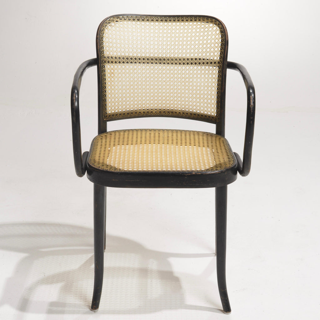 Josef Hoffmann Prague Model 811 black bentwood chair detail 2